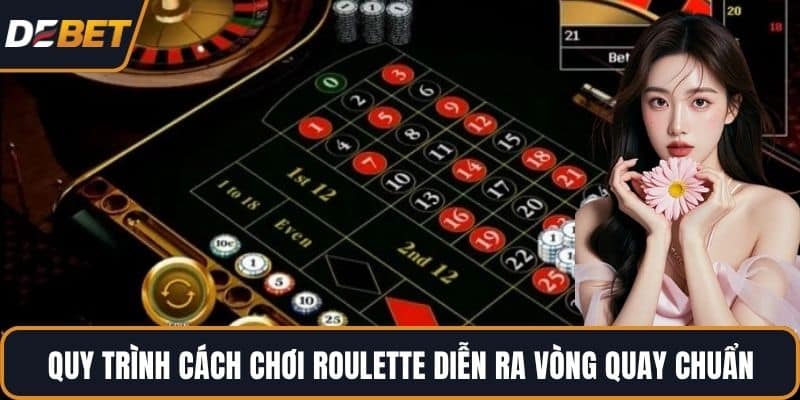 Quy trình cách chơi Roulette diễn ra vòng quay chuẩn